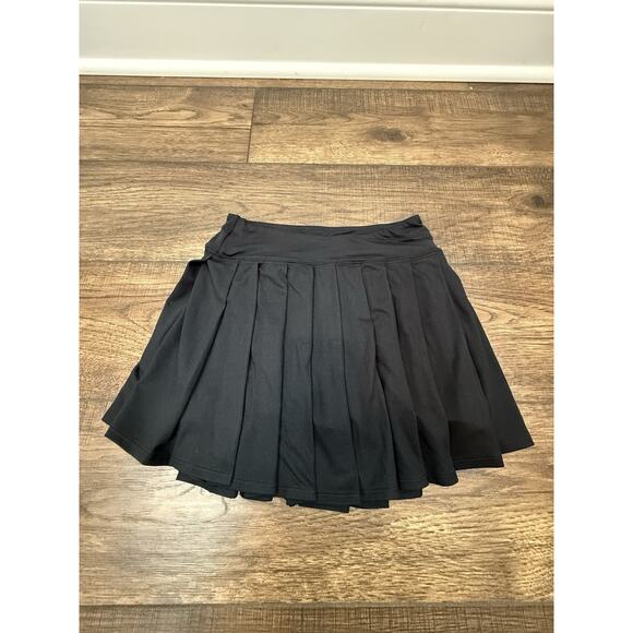 Abercrombie Kids Pleated Tennis Skirt Black Sz 11/12 NWT - Picture 1 of 5
